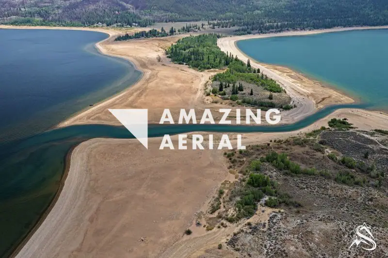 Aerial frame — Twin Lakes, Colorado